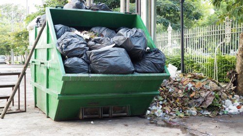 Recycling process in construction waste clearance